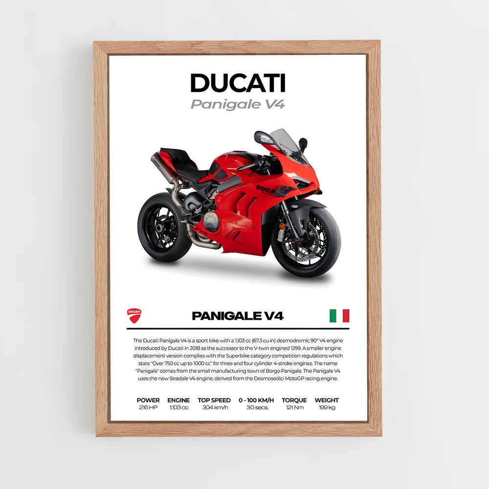 Poster chic Panigale vr – affiche Ducati (vue 4)
